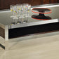 14" Ebony Lacquer MDF and Steel Coffee Table By Homeroots | Coffee Tables | Modishstore