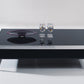 14" Ebony Lacquer MDF and Steel Coffee Table By Homeroots | Coffee Tables | Modishstore - 2