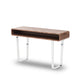 30' Walnut Veneer Steel and MDF Console Table By Homeroots | Console Tables | Modishstore