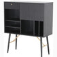 32' Black Mdf And Glass Buffet By Homeroots | Sideboards | Modishstore - 3