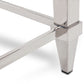 18' Steel and Glass Coffee Table By Homeroots - 283428 | Coffee Tables | Modishstore - 5