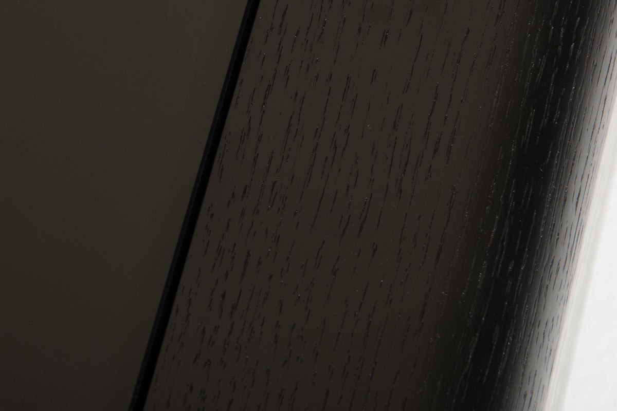 13" Black Oak Veneer and Glass Coffee Table By Homeroots | Coffee Tables | Modishstore - 5