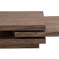 13' Walnut Veneer Coffee Table By Homeroots | Coffee Tables | Modishstore - 3