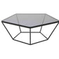 12' Metal and Glass Coffee Table By Homeroots | Coffee Tables | Modishstore