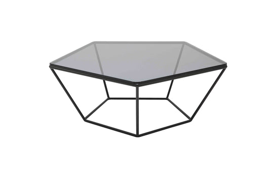 12' Metal and Glass Coffee Table By Homeroots | Coffee Tables | Modishstore