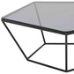 12' Metal and Glass Coffee Table By Homeroots | Coffee Tables | Modishstore - 4