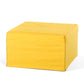 17' Yellow Fabric and Steel Ottoman Sofa Bed By Homeroots