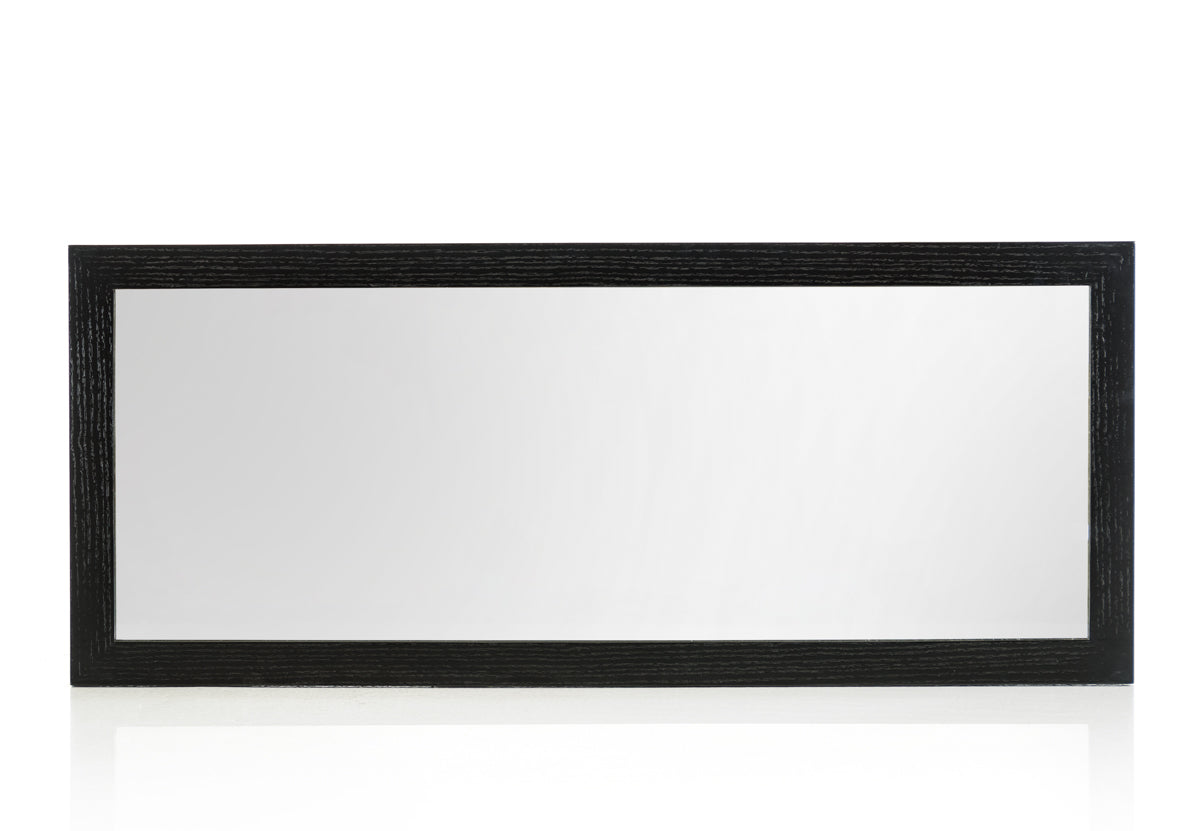 20" Black MDF and Glass Mirror By Homeroots | Mirrors | Modishstore