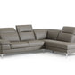 48' Grey Eco Leather Wood Steel and Foam Sectional Sofa By Homeroots | Sofa Set | Modishstore - 3