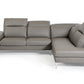 48' Grey Eco Leather Wood Steel and Foam Sectional Sofa By Homeroots | Sofa Set | Modishstore - 5