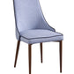 35' Blue Fabric And Metal Dining Chair By Homeroots | Dining Chairs | Modishstore - 3