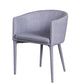 28' Grey Fabric And Metal Dining Chair By Homeroots | Dining Chairs | Modishstore