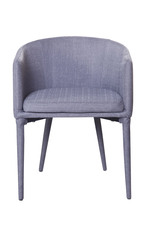 28' Grey Fabric And Metal Dining Chair By Homeroots | Dining Chairs | Modishstore - 2