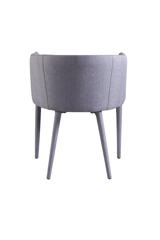 28' Grey Fabric And Metal Dining Chair By Homeroots | Dining Chairs | Modishstore - 4