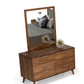 30 Walnut Veneer MDF and Wood Dresser By Homeroots | Dressers | Modishstore
