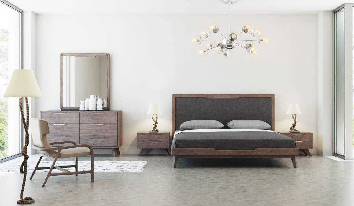 30 Walnut Veneer MDF and Wood Dresser By Homeroots | Dressers | Modishstore