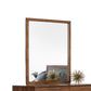 40" Walnut MDF Veneer and Glass Mirror By Homeroots | Mirrors | Modishstore