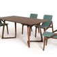 31' Walnut Wood And Veneer Dining Table By Homeroots | Dining Tables | Modishstore - 2