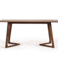31' Walnut Wood And Veneer Dining Table By Homeroots | Dining Tables | Modishstore - 3