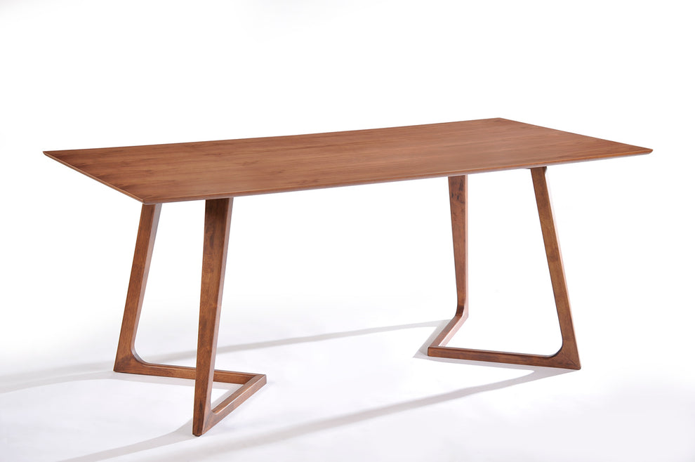 31' Walnut Wood And Veneer Dining Table By Homeroots | Dining Tables | Modishstore - 5