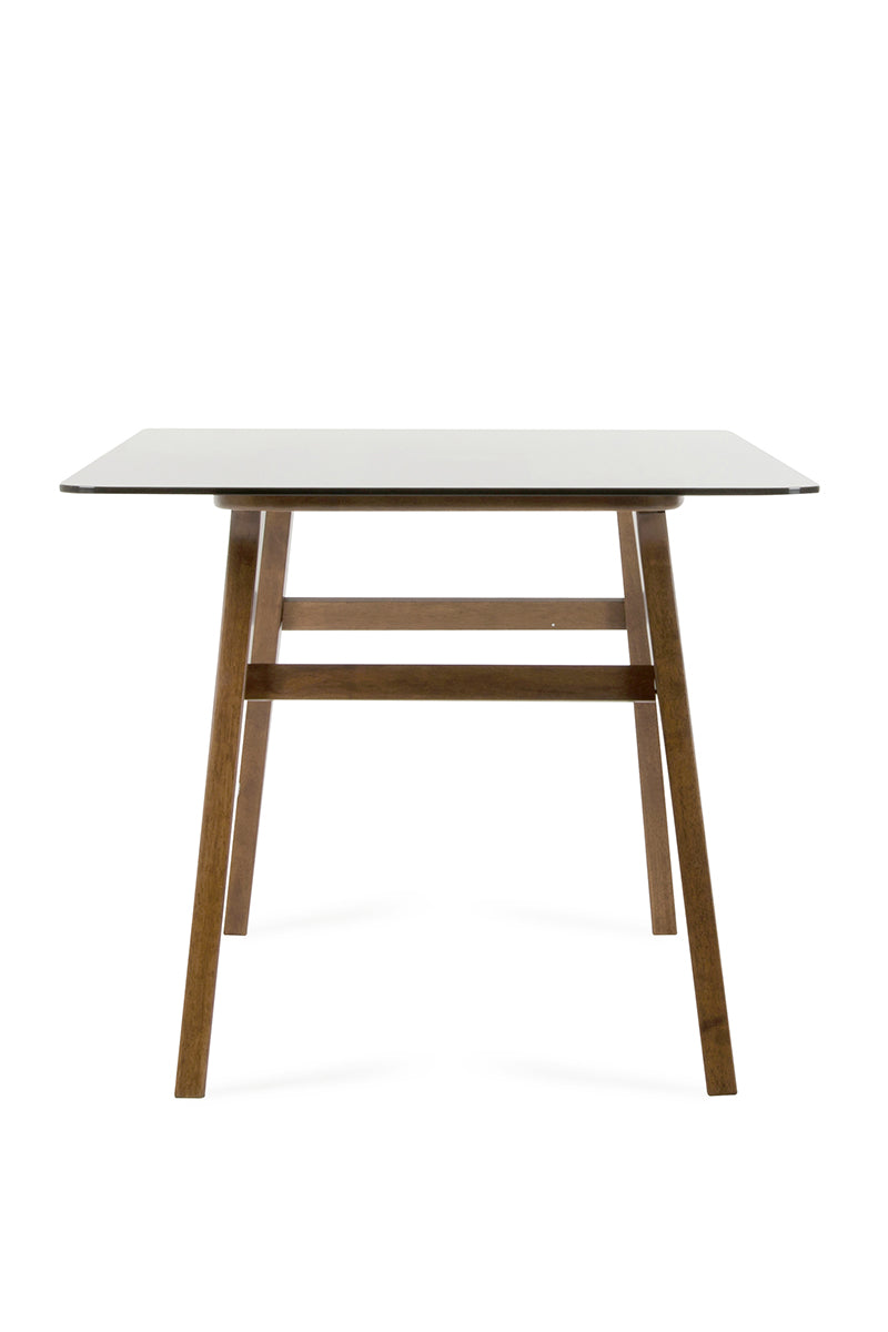 Sleek Smoke Tempered Glass Dining Table By Homeroots | Dining Tables | Modishstore - 5