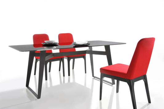 30" Black Glass Dining Table By Homeroots | Dining Tables | Modishstore