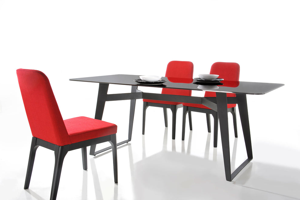 30" Black Glass Dining Table By Homeroots | Dining Tables | Modishstore - 3