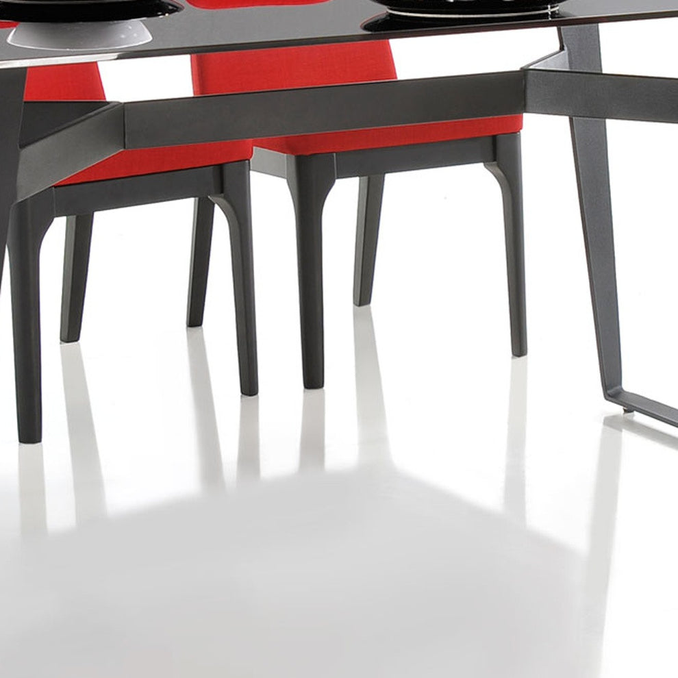 30" Black Glass Dining Table By Homeroots | Dining Tables | Modishstore - 5