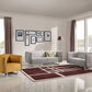 29" Grey and Yellow Fabric Foam Metal and Wood Sofa Set By Homeroots | Sofa Set | Modishstore