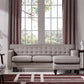 32' Plastic Foam Wood and Fabric Sofa and Ottoman Set By Homeroots | Sofa Set | Modishstore