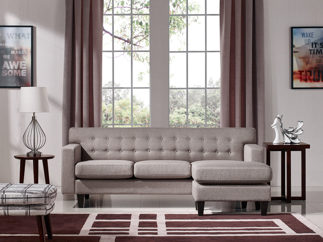 32' Plastic Foam Wood and Fabric Sofa and Ottoman Set By Homeroots | Sofa Set | Modishstore