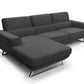 33' Dark Grey Fabric Foam Wood and Steel Sectional Sofa By Homeroots | Sectional | Modishstore - 2