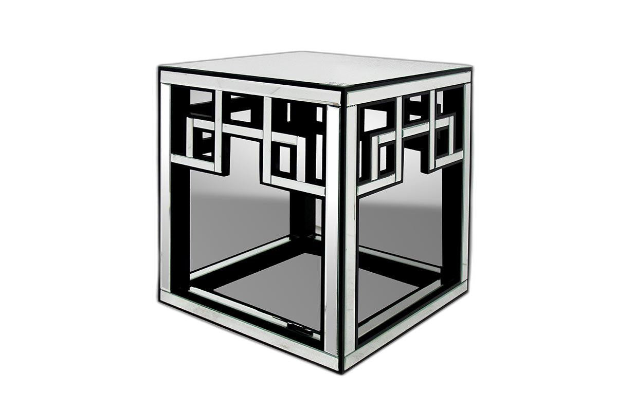 26" Mirrored Glass and MDF End Table By Homeroots | End Tables | Modishstore - 4