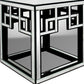 26" Mirrored Glass and MDF End Table By Homeroots | End Tables | Modishstore - 5