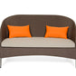 31' Brown Mesh Aluminum and Glass Sofa Set By Homeroots | Sofa Set | Modishstore - 4
