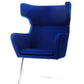 43' Blue Fabric Wool and Polyester Lounge Chair By Homeroots | Accent Chairs | Modishstore - 4