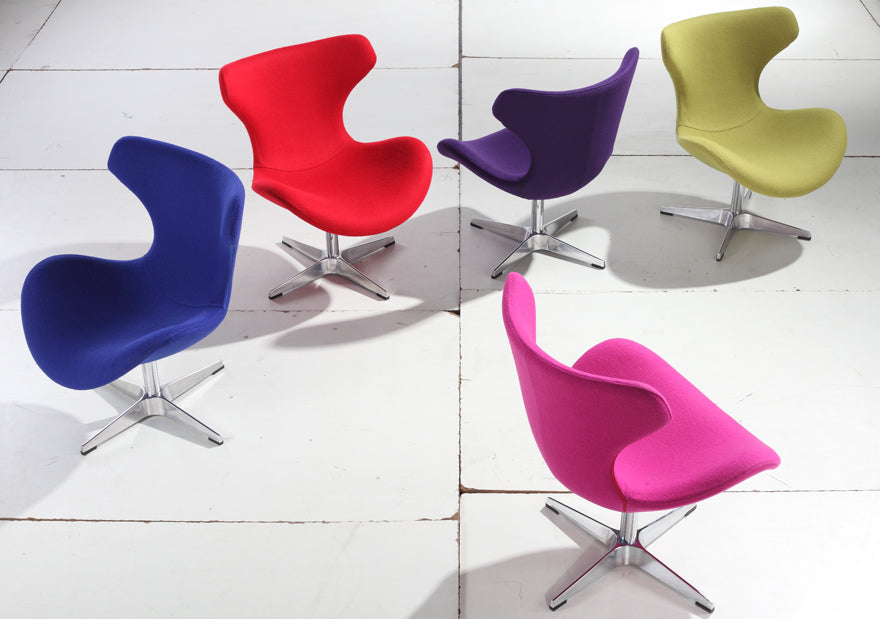 33' Purple Fabric Polyester and Wool Lounge Chair By Homeroots | Accent Chairs | Modishstore - 2