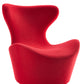 31' Red Fabric Polyester and Wood Accent Chair By Homeroots | Accent Chairs | Modishstore