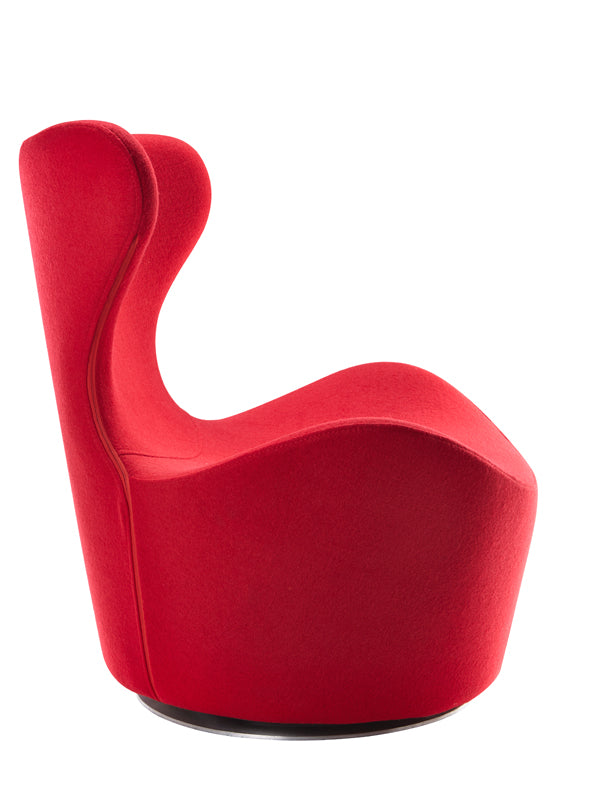 31' Red Fabric Polyester and Wood Accent Chair By Homeroots | Accent Chairs | Modishstore - 2