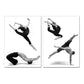 47" Canvas 2 Panels Dancers Black and White Photo By Homeroots | Sculptures | Modishstore
