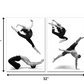 47" Canvas 2 Panels Dancers Black and White Photo By Homeroots | Sculptures | Modishstore - 2