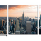 24" Multicolor Canvas 3 Horizontal Panels NYC Photo By Homeroots | Wall Decor | Modishstore - 2