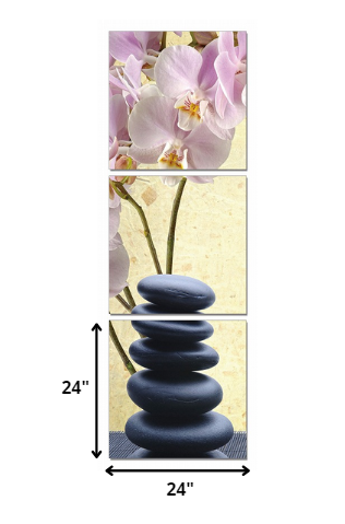 24" Multicolor Canvas Vertical 3 Panels Photo By Homeroots | Wall Decor | Modishstore - 2
