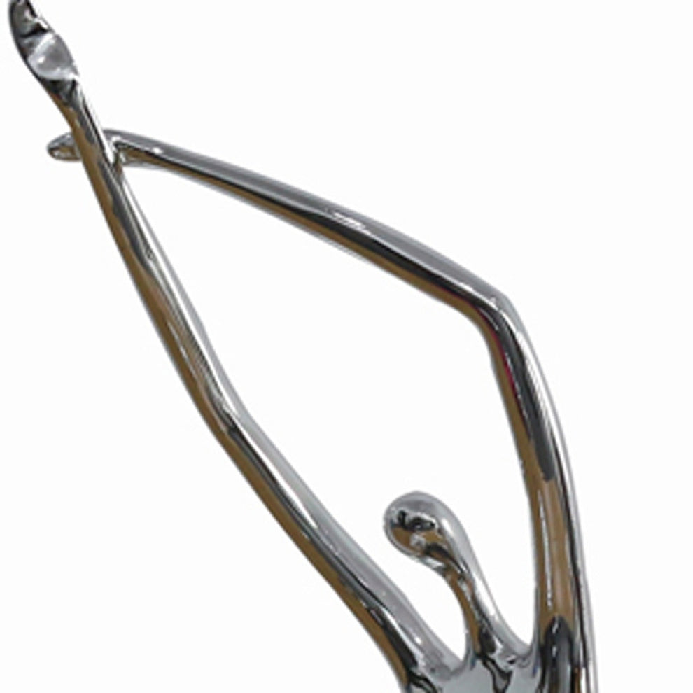 24" Silver Polyresin Sculpture By Homeroots | Sculptures | Modishstore - 4