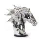 Modern Silver Horse Head Sculpture By Homeroots | Sculptures | Modishstore - 4