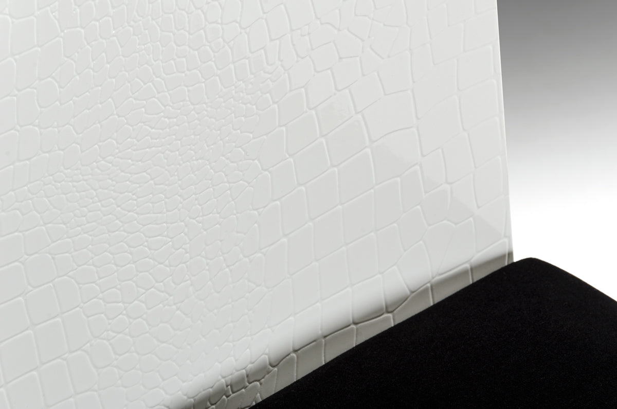 Two 36' White Fabric Dining Chairs By Homeroots | Dining Chairs | Modishstore - 3