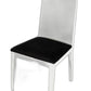 Two 36' White Fabric Dining Chairs By Homeroots | Dining Chairs | Modishstore - 4