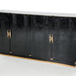 32' Black Crocodile And Rosegold Mdf Buffet By Homeroots | Sideboards | Modishstore - 2