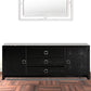 28' Black Crocodile Mdf Dresser By Homeroots | Dressers | Modishstore - 5