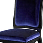 Two 39.4' Purple Velvet And Wood Side Chairs By Homeroots | Dining Chairs | Modishstore - 5